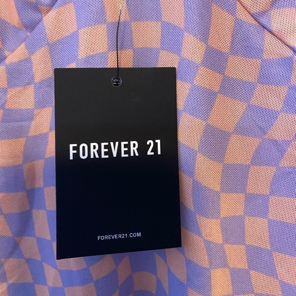 Checkered print forever 21 slip dress - Picture 4 of 5